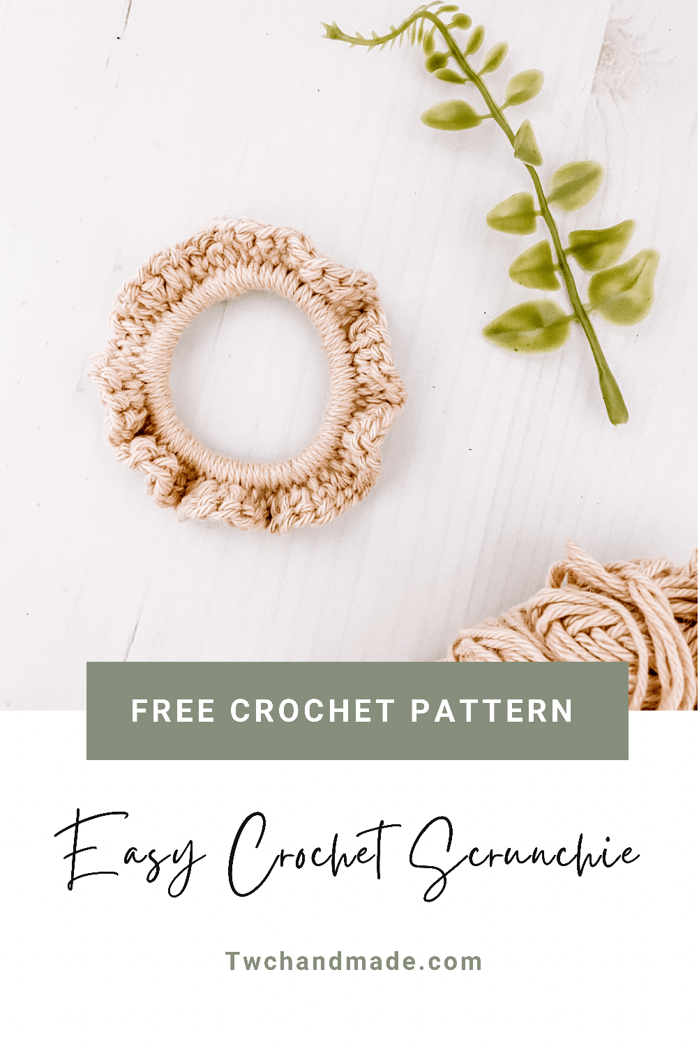 Easy Crochet Scrunchie Tutorial - Tender Warm Creations