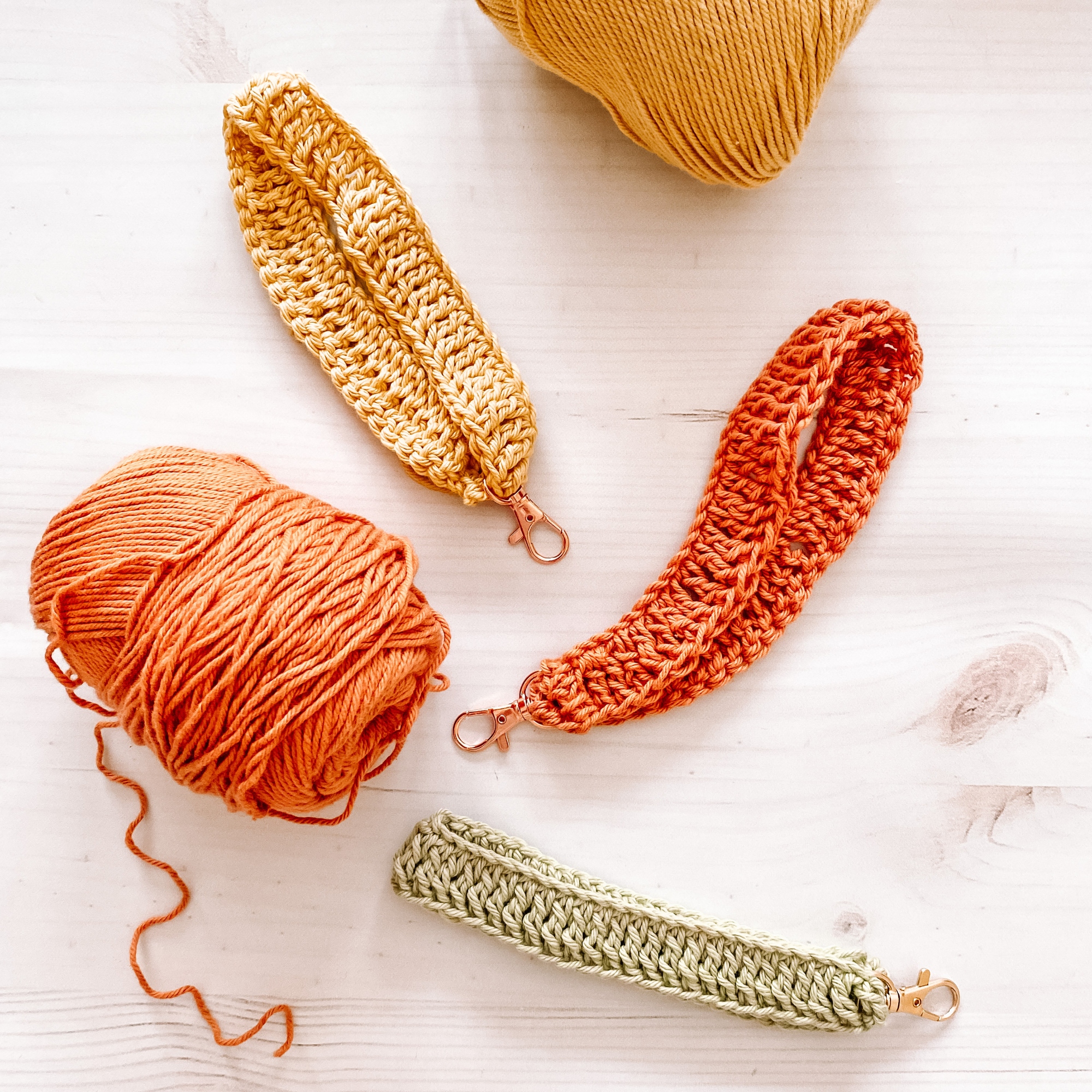 Easy Crochet Wristlet Keychain